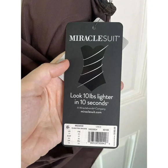 Miraclesuit NWT Illusionists Circe One Piece Swimsuit Size 14 Women’s In Sumatra - Picture 4 of 10